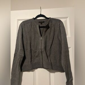 Banana Republic Gray zipped sweater size M